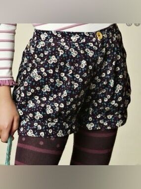 Matilda Jane Friends Forever Shelby Shorts Purple Floral Corduroy Size 2T